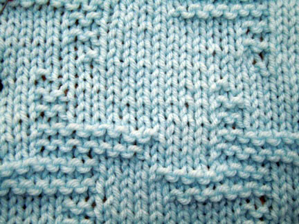 ladder tile knitting stitch